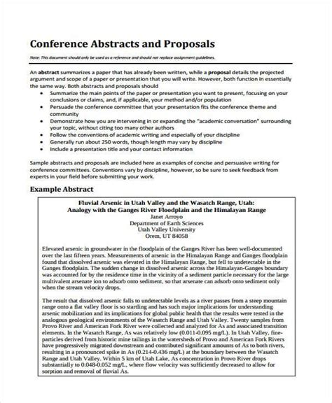 Speech For Conference Presentation Proposal Sample